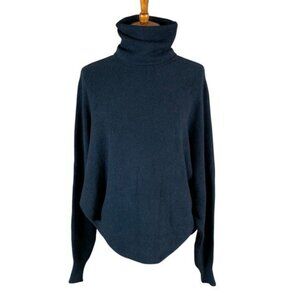 Suzy D London Black Turtleneck Sweater Womens One‎ Size Long Sleeve Knit Top